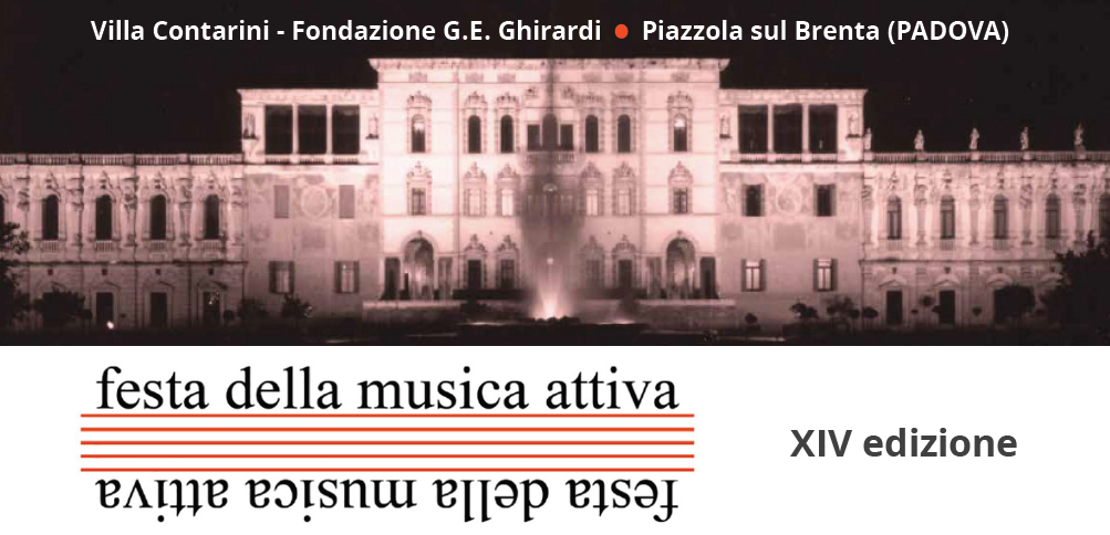 titolo e villa contarini sullo sfondo titolo e villa contarini sullo sfondo