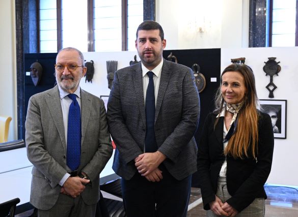 Da sinistra: Antonio Santocono, Daniele Canella, Monica Grosselle