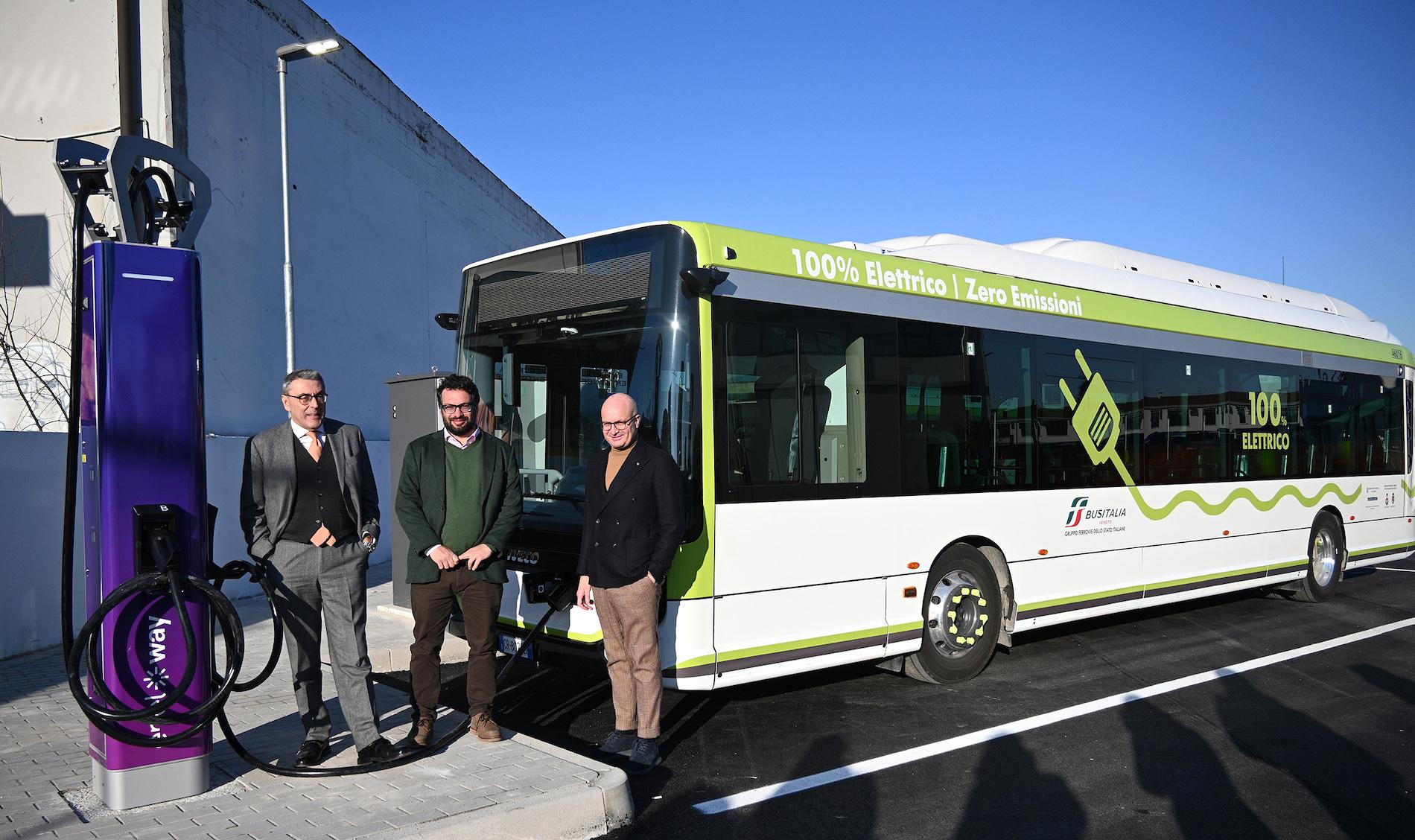 ricarica colonnine autobus elettrici Padova 