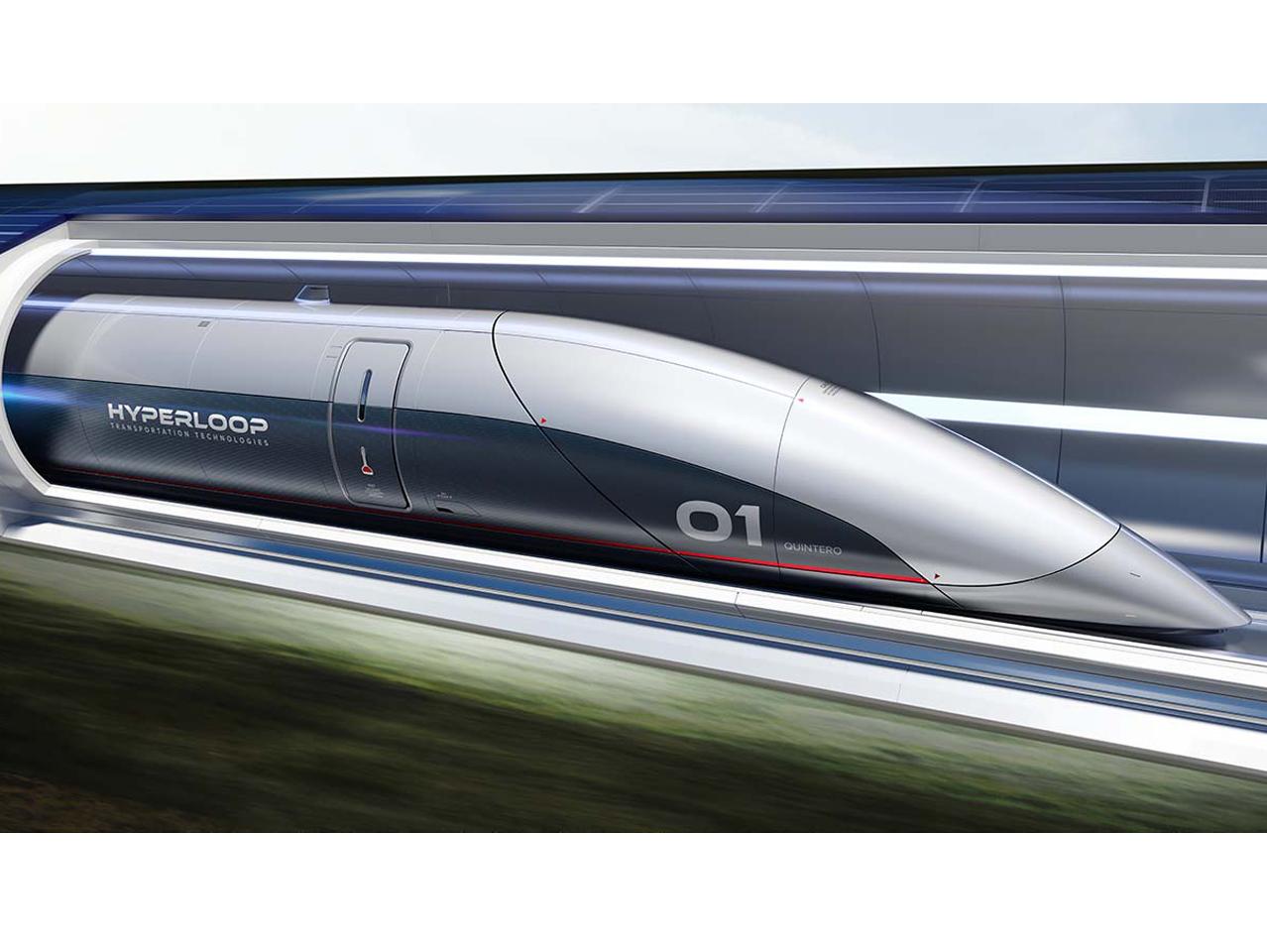 Foto del prototipo dell'Hyperloop