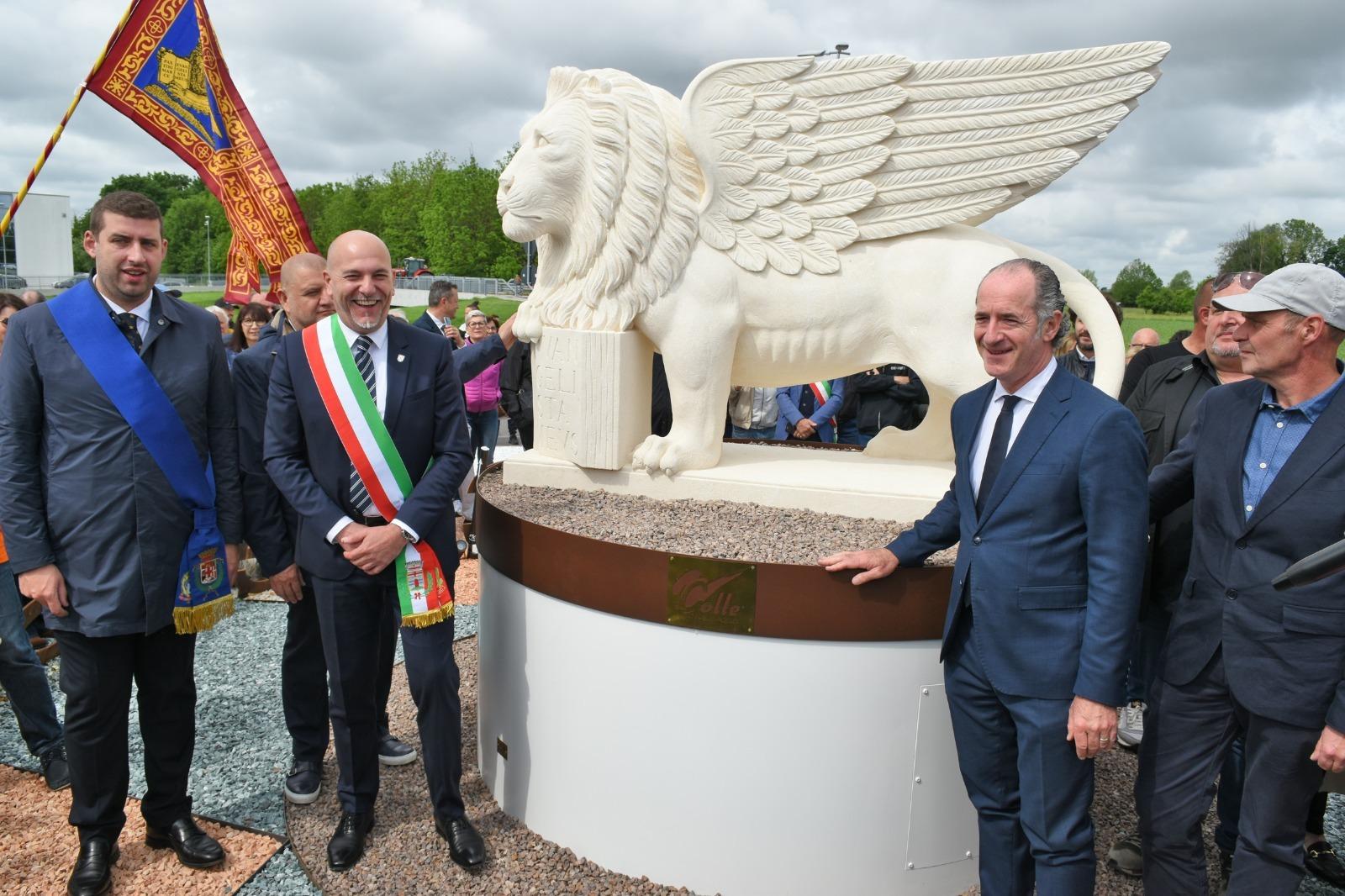 Inaugurazione Leone di San Marco - Santa Giustina in Colle