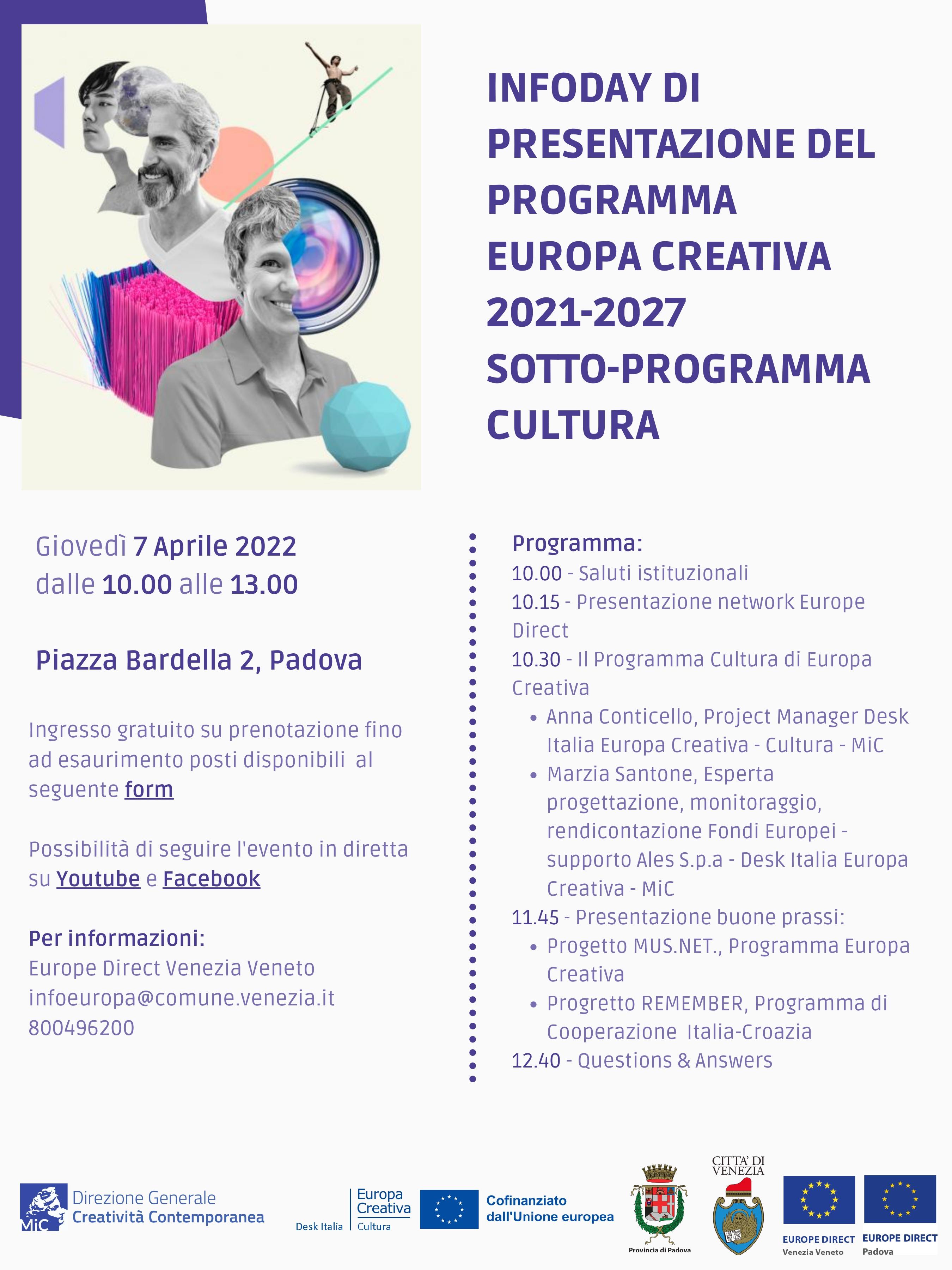 locandina infoday europa creativa