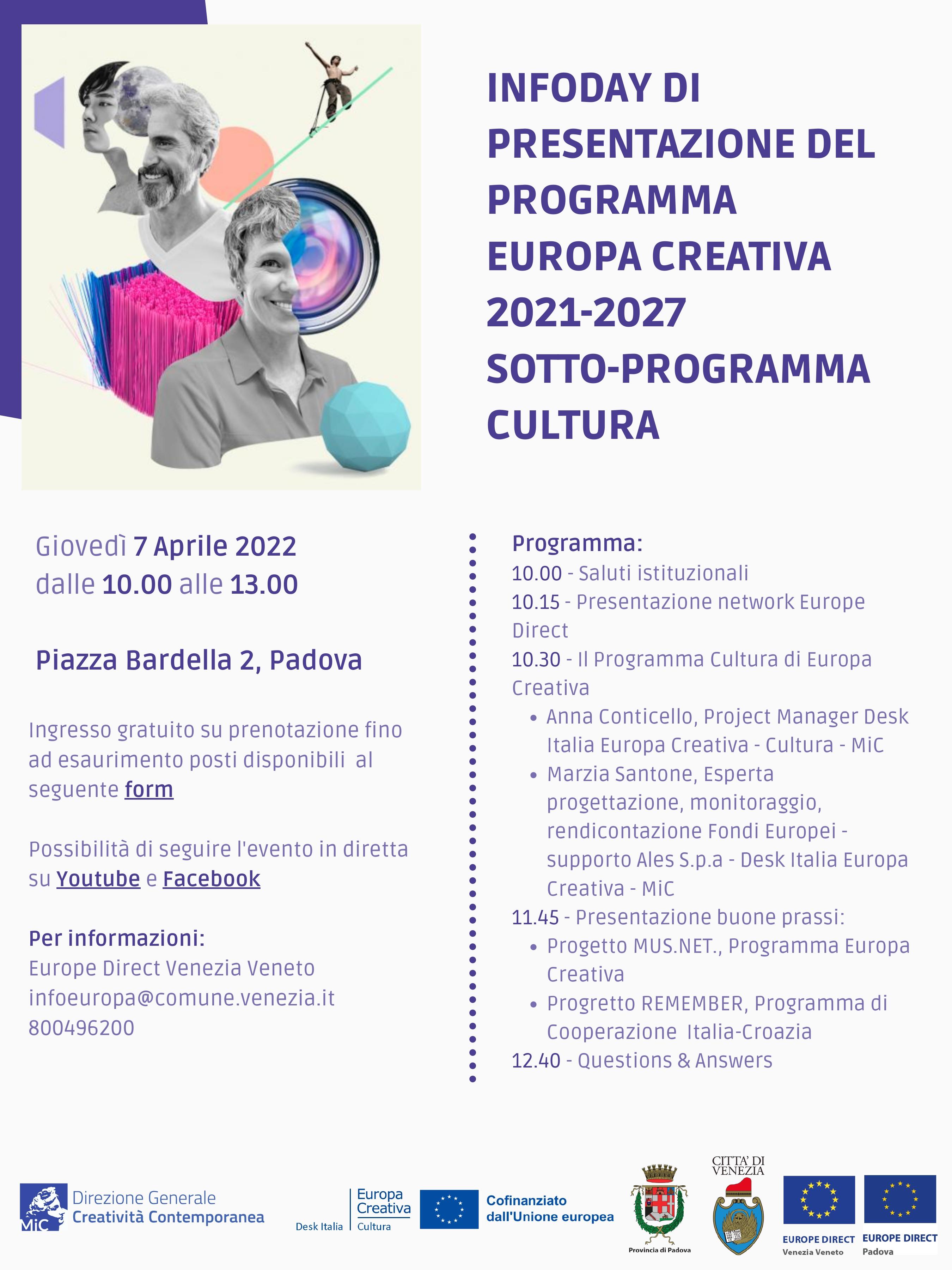 locandina infoday europa creativa locandina infoday europa creativa