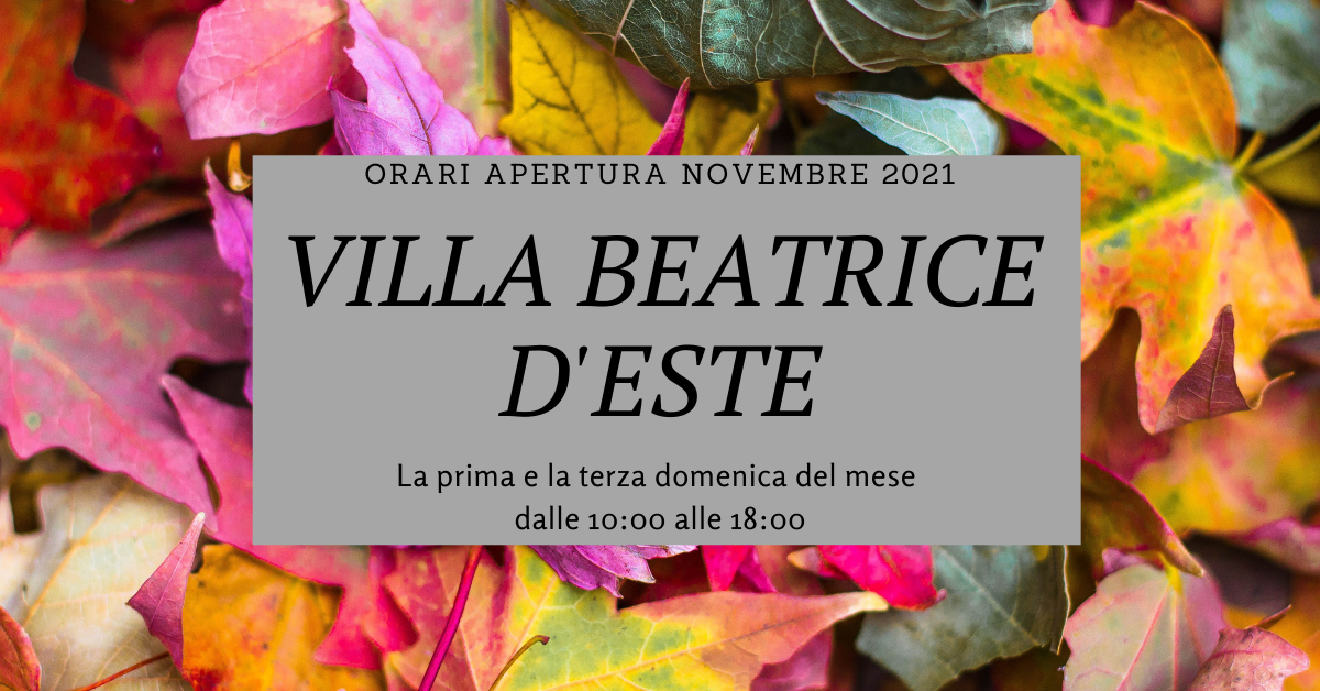 orari villa beatrice da novembre orari villa beatrice da novembre