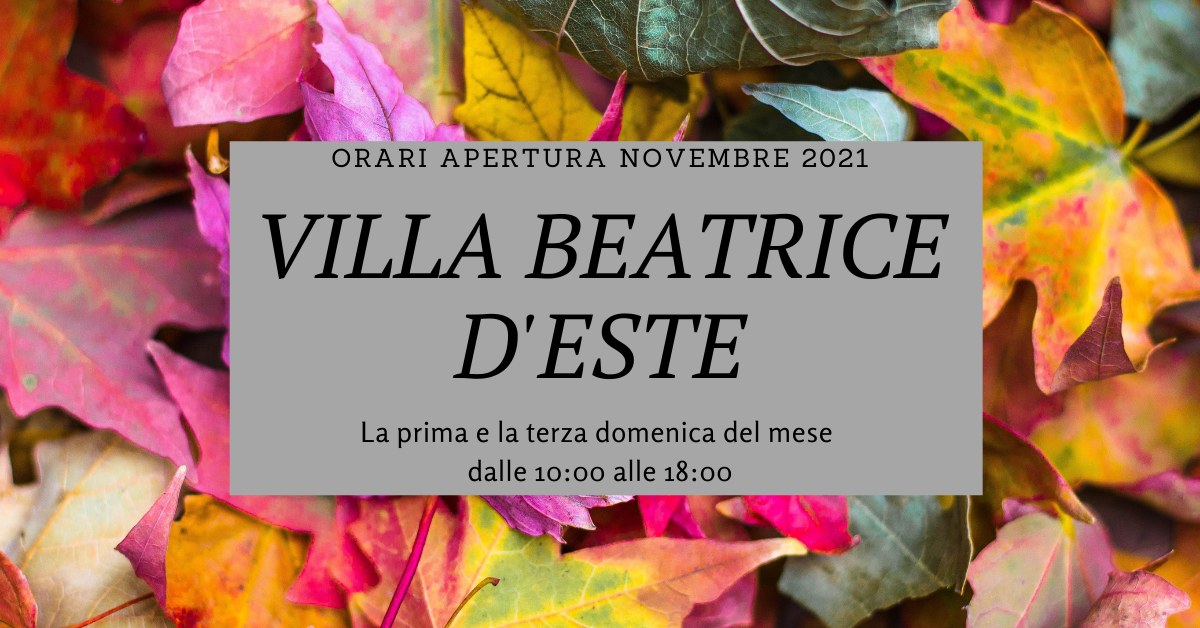 orari villa beatrice da novembre