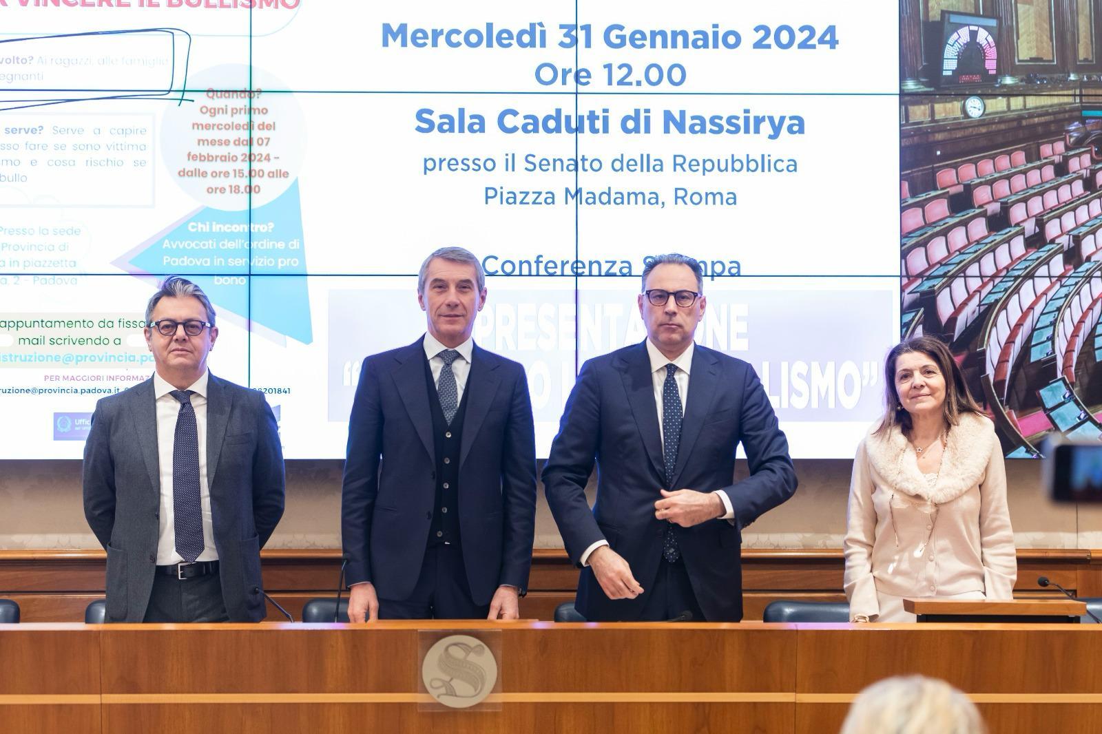 presentazione senato sportello bullismo