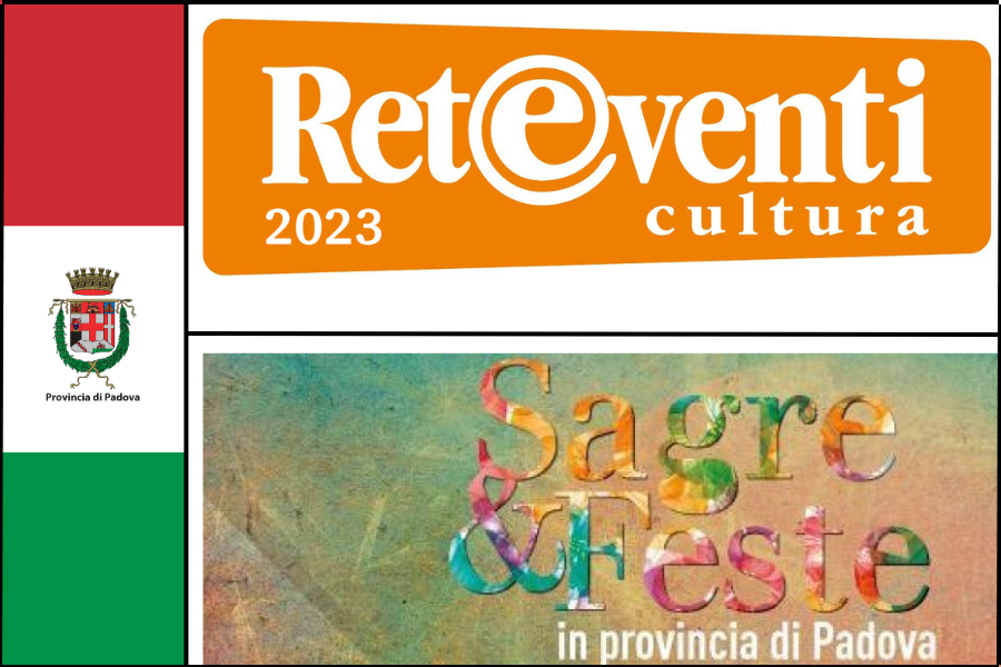 logo reteventi e sagre e feste con bandiera italiana