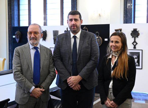 Da sinistra: Antonio Santocono, Daniele Canella, Monica Grosselle