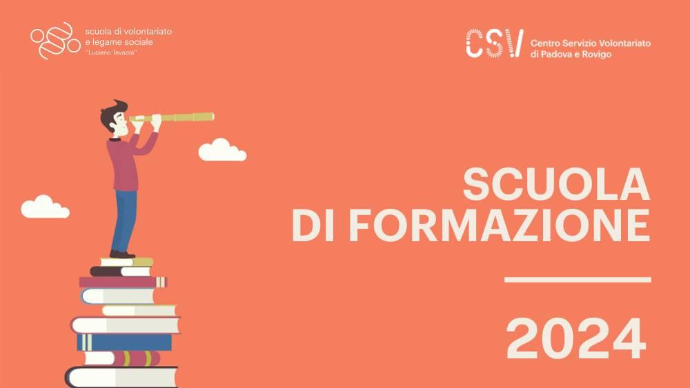 ragazzo in cima a una pila di libri che guarda con binocolo e titolo ragazzo in cima a una pila di libri che guarda con binocolo e titolo