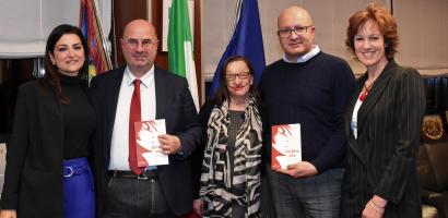 Fabio Bui, Vincenzo Gottardo con Filomena Lamberti Foto dei partecipanti all'incontro