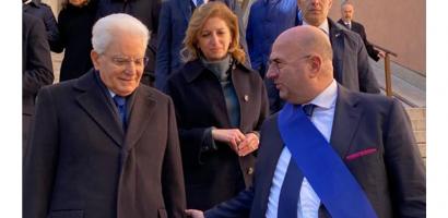 Il presidente Fabio Bui in compagnia del presidente Mattarella