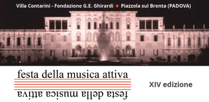 titolo e villa contarini sullo sfondo titolo e villa contarini sullo sfondo