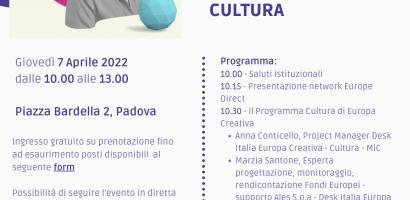 locandina infoday europa creativa