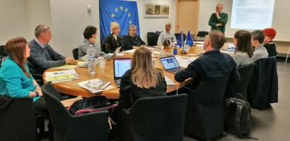 Foto di gruppo dei partecipanti alla conferenza stampa Foto dei partecipanti all'incontro