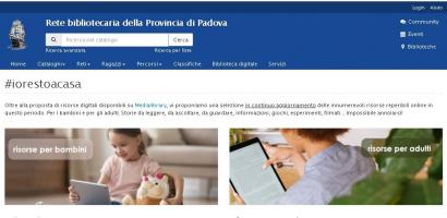 img pagina web risorse online rete bibliotecaria della Provincia di Padova img pagina web risorse online rete bibliotecaria della Provincia di Padova