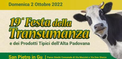 mucca e scritta festa della transumanza