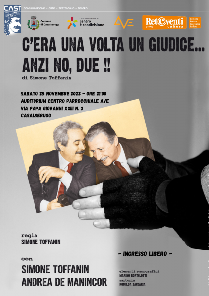 titolo evento, loghi istituzionali e img di falcone e borsellino